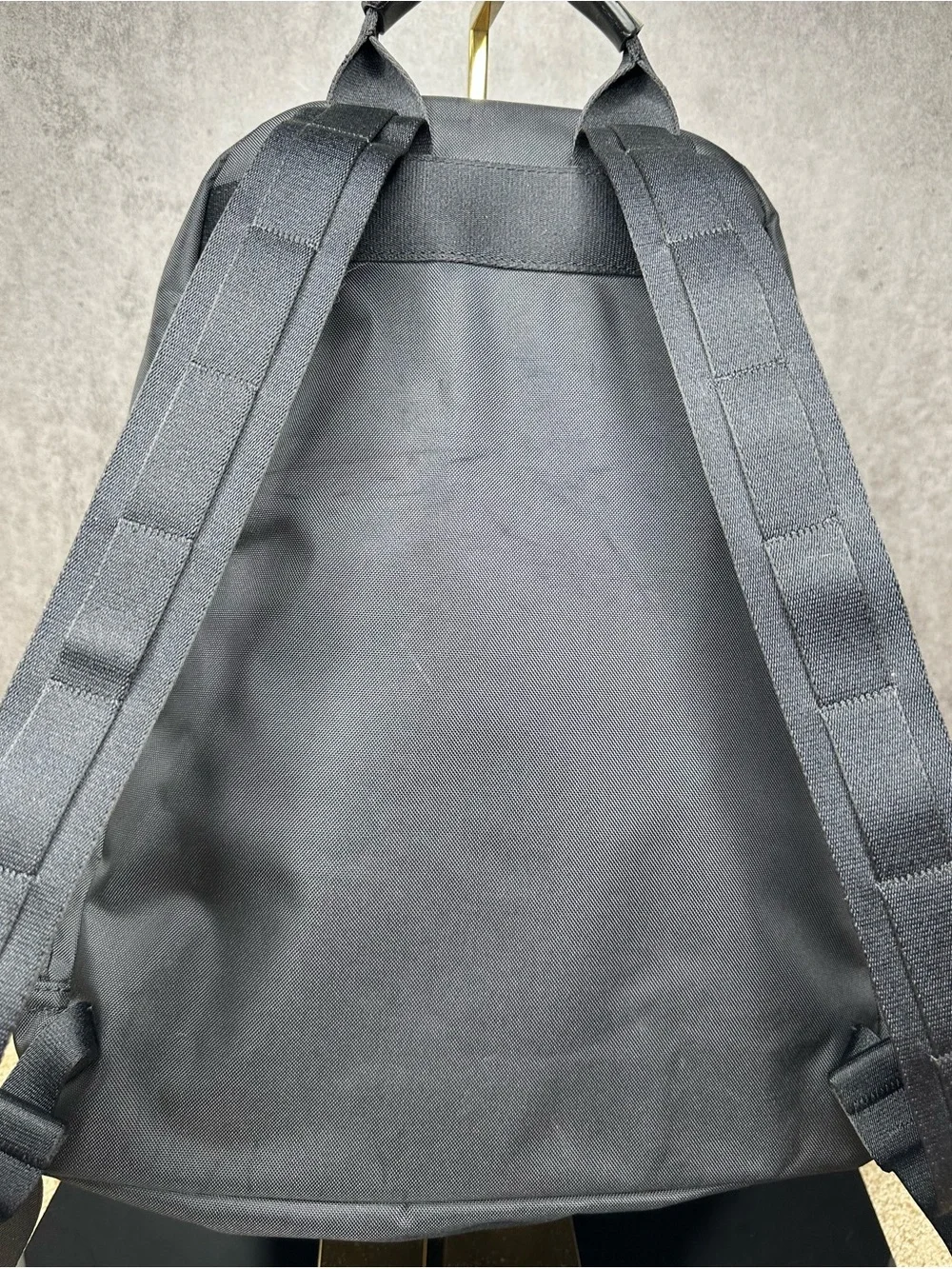 Marc Jacobs All Star Black Nylon Backpack Large Logo Bookbag Travel Laptop Bag